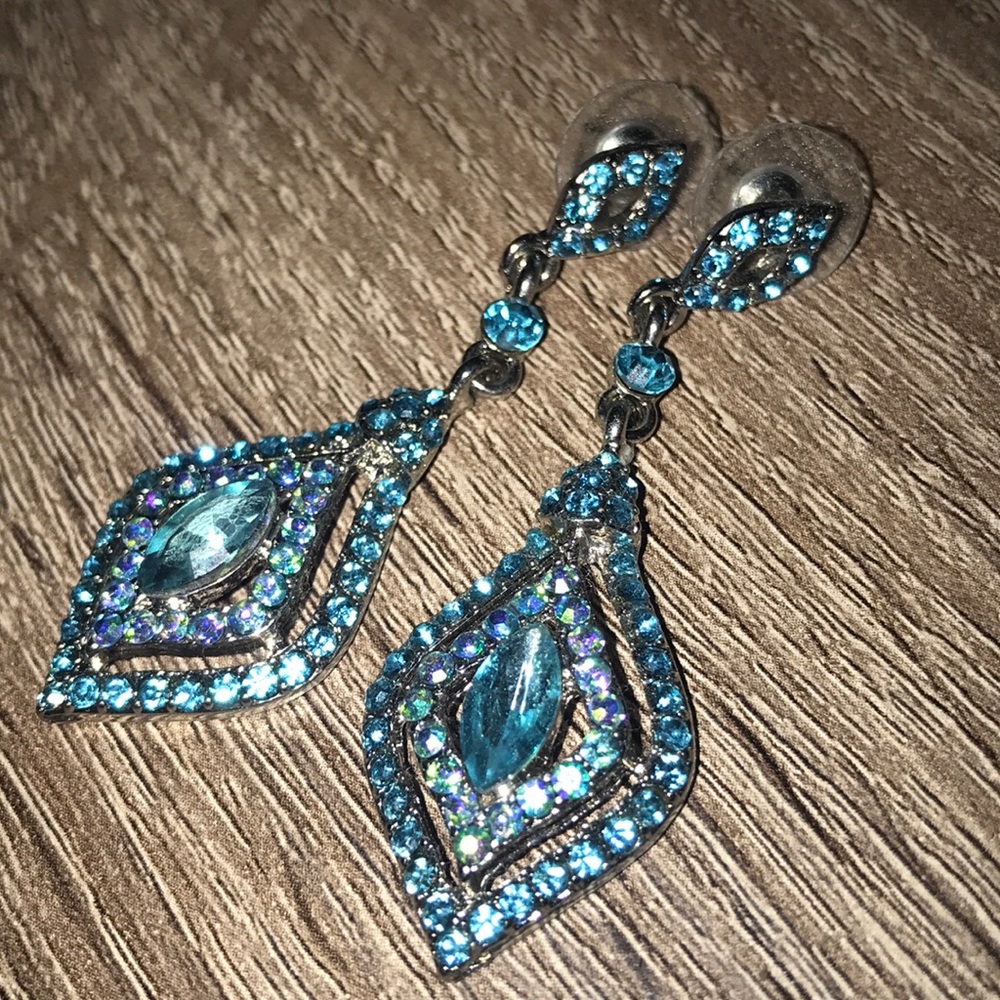 Blue Formal Earrings